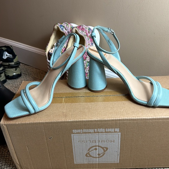NWTIB • Sam Edelman • Womens Kia Block Heel Sandal • Tide Blue • Size 9 😍 - Picture 16 of 17